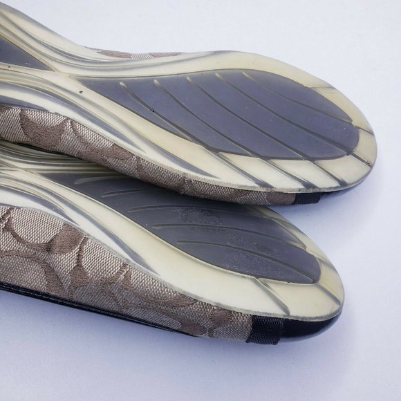 Coach Cecile Signature & Patent Leather Flats - Picture 5 of 10